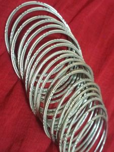 Silver Bangle Set