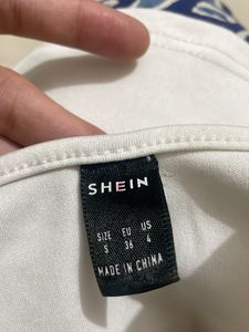 Shein White Crop Top