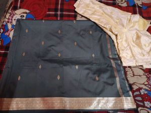 Original Banarasi Silk Zari Work Saree Party We