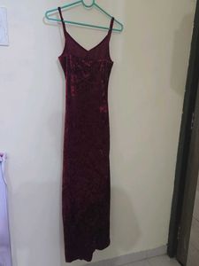 Glam 1 Piece - Velvet In Red Color To Set Bar Hot
