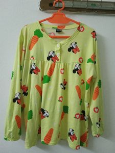Yellow Women's Night Top