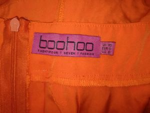 Orange Backless Dress