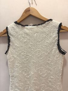 Beautiful Lace Trimmed  Top