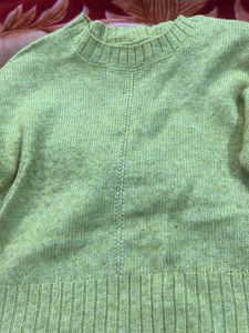 Lime Green Knit Pullover