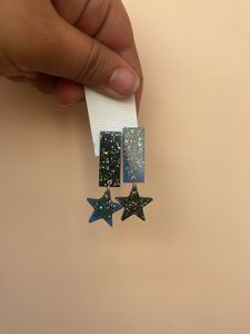 Star Drop Resin Earrings