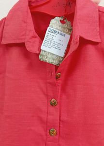 Carrot Red Hip cover Kurta Style Tunic