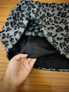 Animal Print Mini Skirt