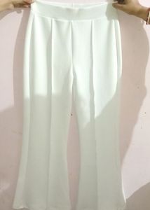 White Flared Bottoms