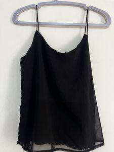 Black Shimmer Top