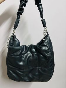 Black Padded Handbag