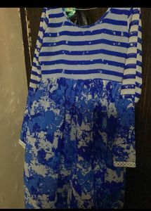 Blue Striped Dress
