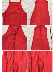 Red Halter Neck Mini Dress