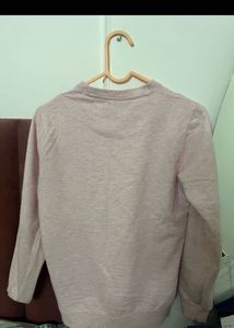 Pink Puff Sleeve Sweatshirt
