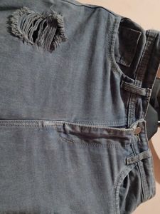 Ripped Wide Leg Jeans