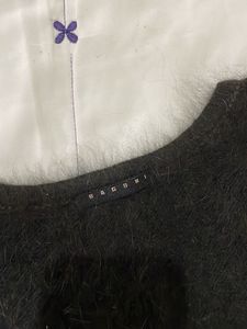 Vintage Fuzzy Knit Top