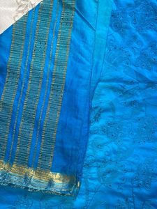 Fully Embroideredand Stome With Golden Border