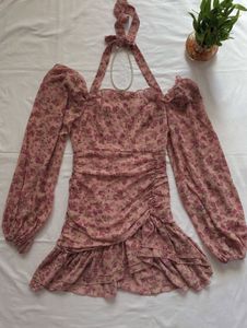 Floral Print Mini Dress