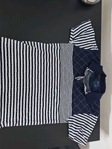 Striped & Quilted Polo