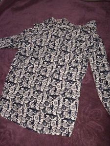Patterned Button-Up Shirt
