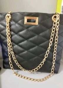 Quilted Chain Strap Bag (White,Pink,Black)