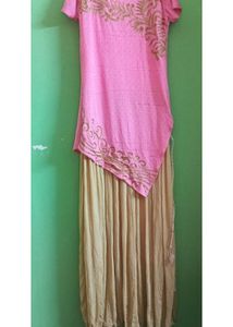 Pink & Gold Kurta Set