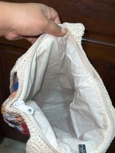Floral Patchwork Crochet Bali Bag