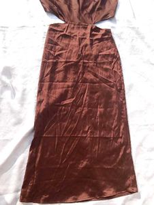 Brand New(Urbanic)Coffee Brown 🤎 Satin Slip Dress