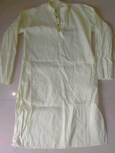Men&#39;s Light Yellow Kurta