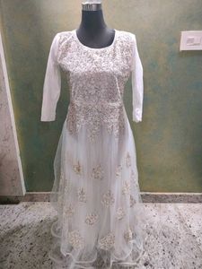 White Ethnic Gown 😍
