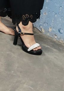 Sparkly Black Heels