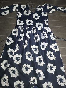 Floral Print Navy Blue nayra top dress