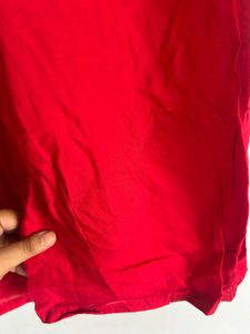 Red Kurta Set