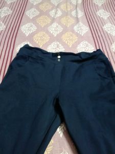Navy Blue Casual Pants