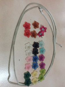 Flower Charm Earrings & Necklace