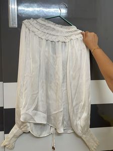 Elegant White Button-Down Top