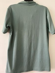 Old Money green Colour T-shirt