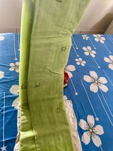 Net Saree And Dupatta