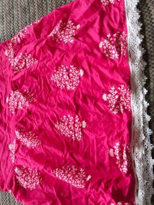Pink Floral Print Peplum Top