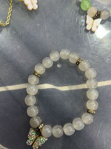 Butterfly Charm Beaded Bracelet