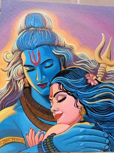 Shiv Parvati Painting