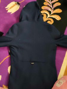Navy &#34;Wonder&#34; Hooded Coat