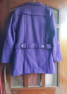 Wool Purple Coat