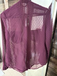 Sheer Polka Dot Blouse