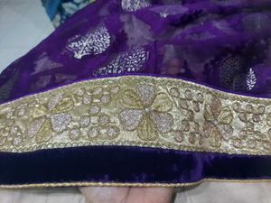 Purple Bollywood Style Saree