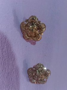Gold Floral Earrings