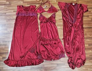 Silky Red Lingerie Set (Unused)