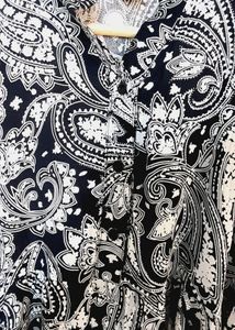 Very Beautiful Black And White Combination Dress