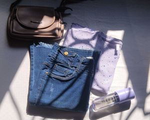 Blue bootcut , flared jeans