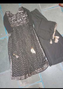 Olive Green Embellished Kurti