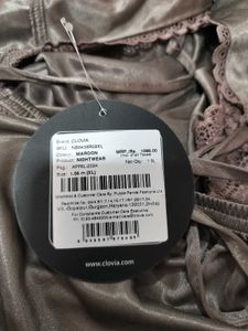 Silky Satin Lace Lingerie Nightgown